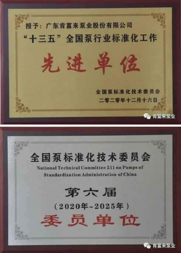 九游网站网页版入口-九游(中国)荣获“十三五”全国泵行业标准化工作先进单位称号